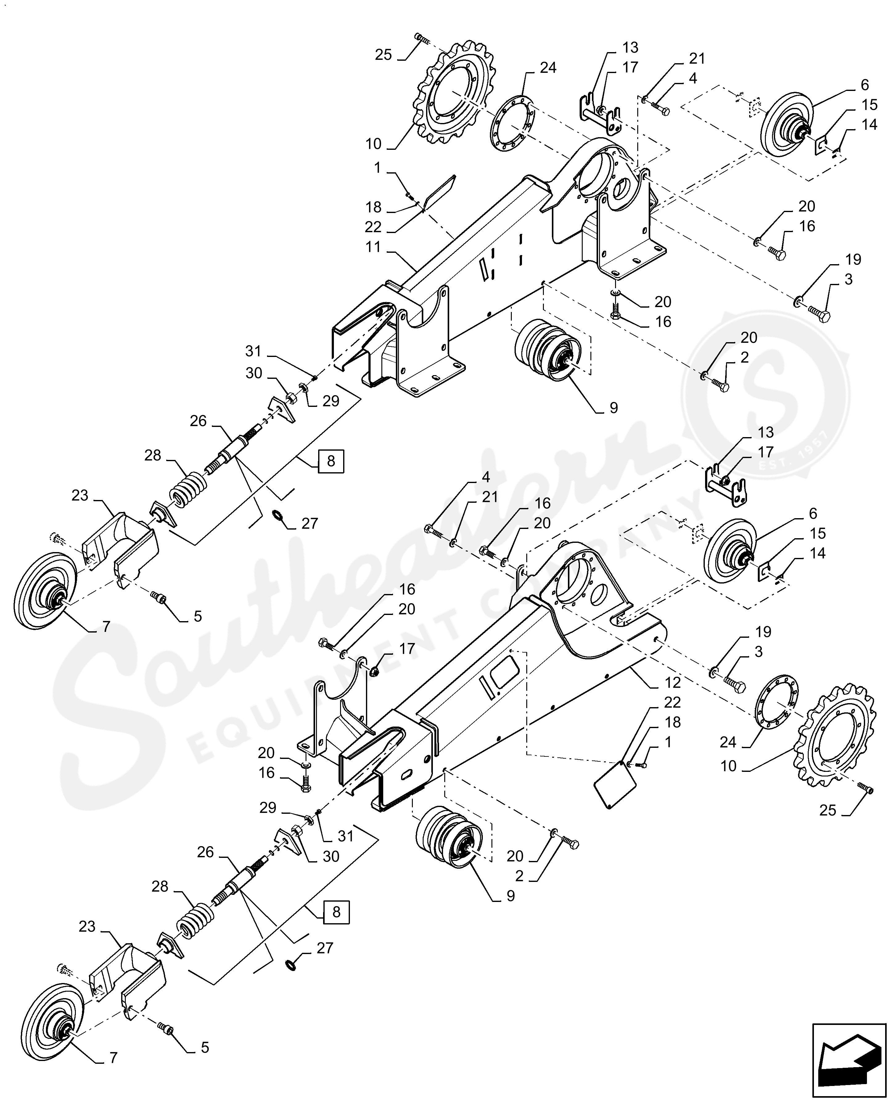 Kobelco Upper Roller A YN64D01068F1J1D